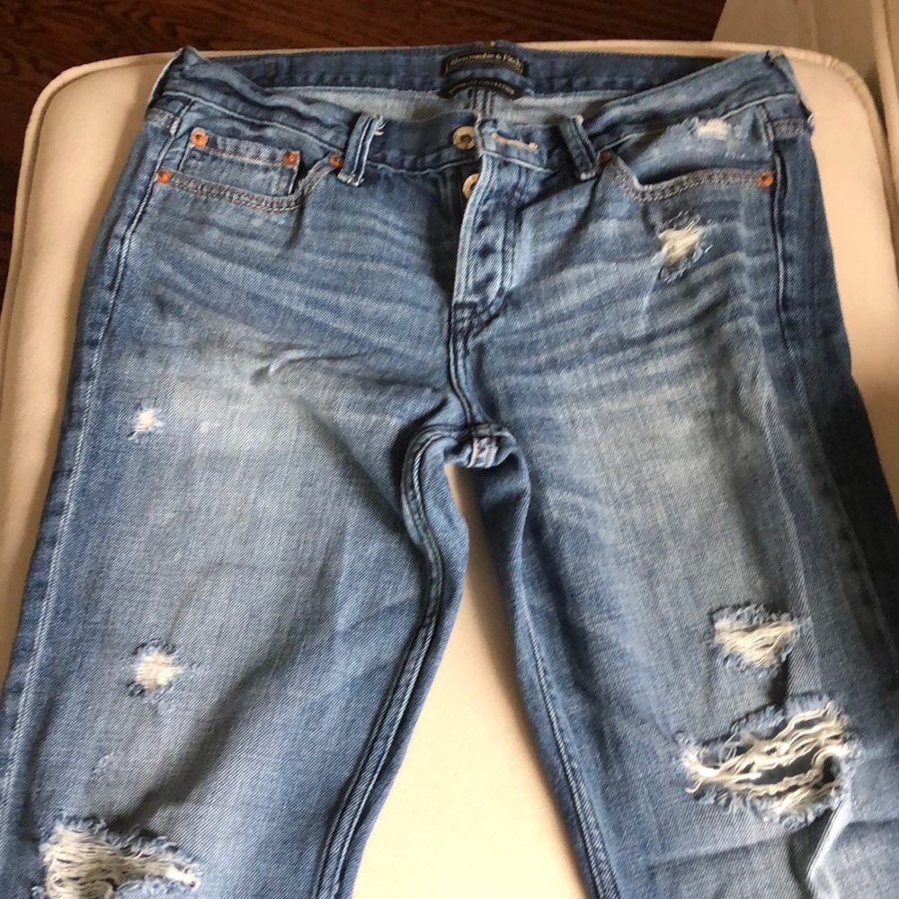 Abercrombie boyfriend button up jeans